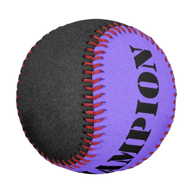 Balle De Baseball Couleur seule - noir & lilas (Angle)