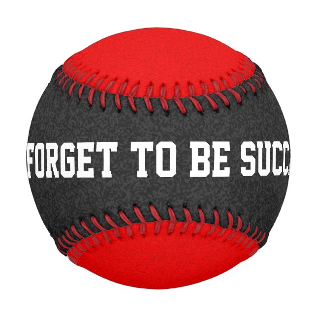 Balle De Baseball Couleur seule - noir rouge + vos idées (Dos)