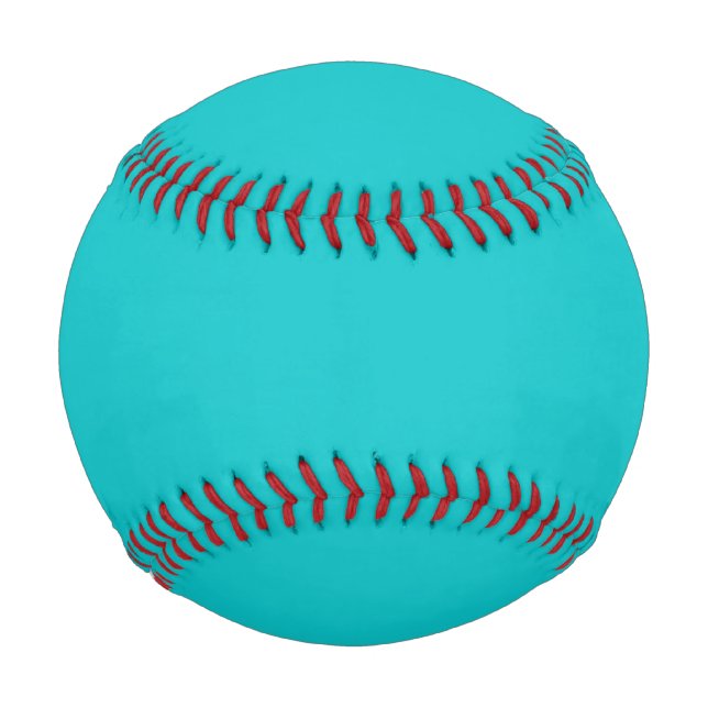 Balle De Baseball Couleur solide clair turquoise (Devant)