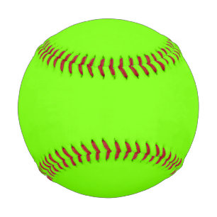 Balle De Baseball couleur solide verte fluorescente