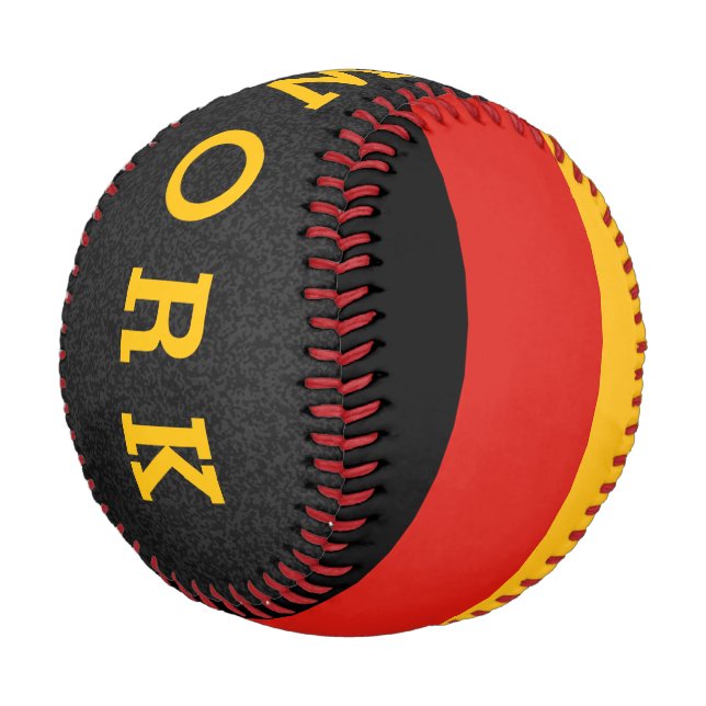 Balle De Baseball COULEURS DE DRAPEAU ALLEMANDE + vos idées (Angle)