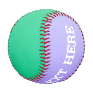 Balle De Baseball Couleurs dégradées uniquement - violet & menthe