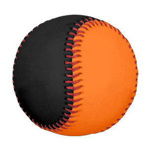 Balle De Baseball Couleurs thématiques d'Halloween orange et noir