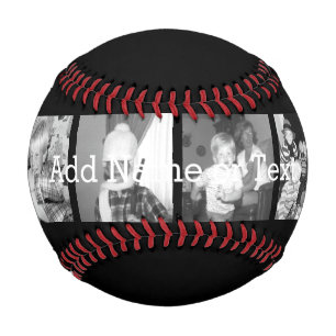 Balle De Baseball Create sur Instagram Collage with 4 photos - Black
