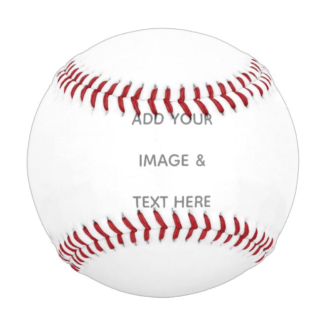 Balle De Baseball Create Your Own white  (Devant)