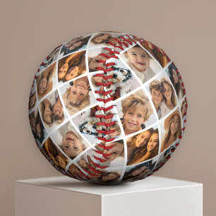 Balle De Baseball Créer un collage personnalisé de 8 photos - Forme 