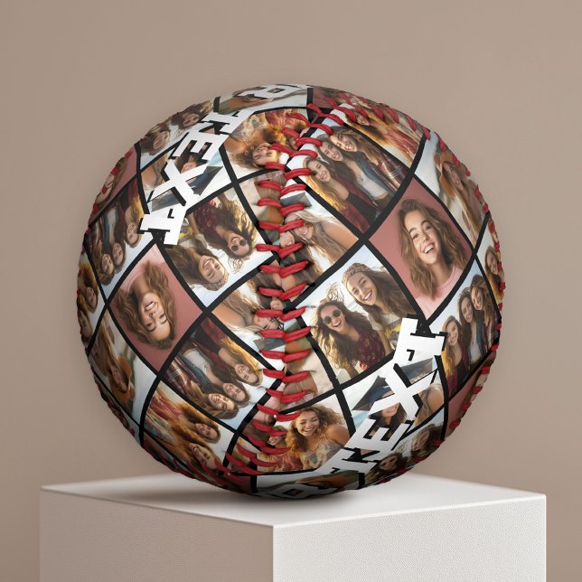 Balle De Baseball Créer un collage photo personnalisé - 6 photos - T (Custom Photo Baseball)