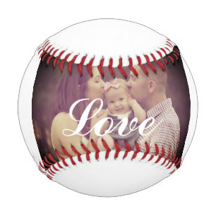 Balle De Baseball Créez votre propre amour photo baseball blanc