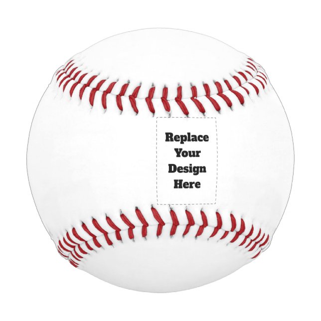 Balle De Baseball Créez votre propre blanc  (Devant)