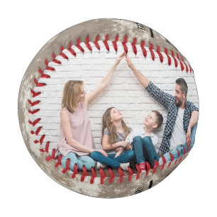 Balle De Baseball Créez votre propre photo de famille Vintage