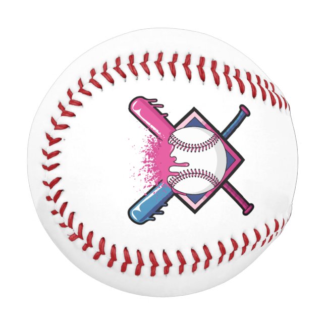 Balle De Baseball Crème Glacée Baseball Drip Amoureux de Baseball (Devant Gauche)