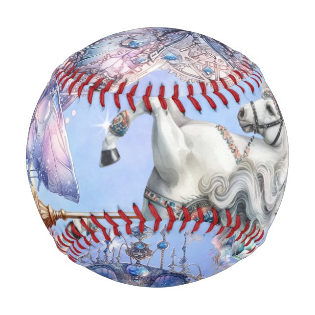Balle De Baseball Cristaux et Carrousels (Devant)