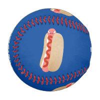 Curieux hot dog Weiner dessin animé