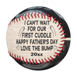 Balle De Baseball Custom Daddy Je ne peux pas attendre notre premiè