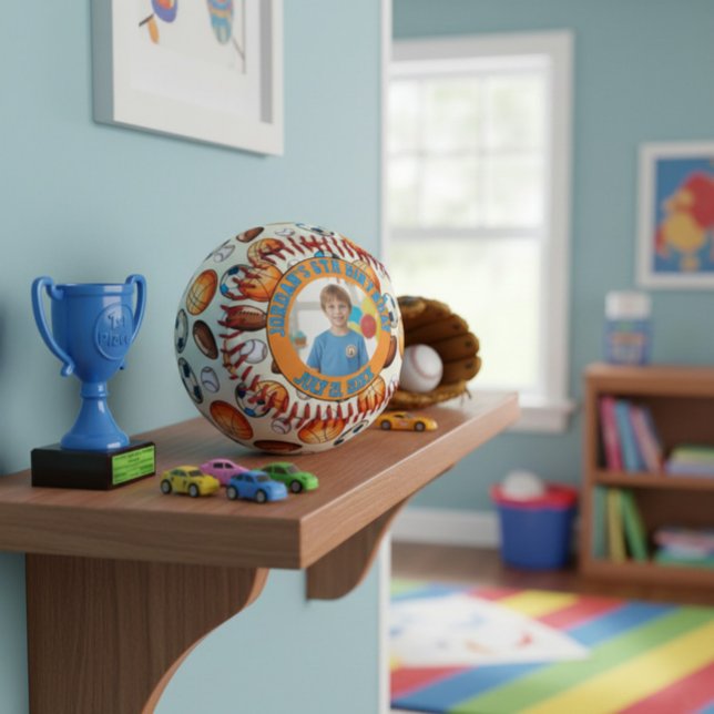 Balle De Baseball Custom Sports Balls Birthday Souvenir Baseball  (Créateur téléchargé)