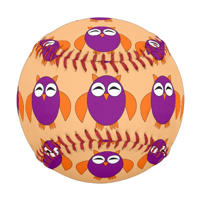Balle De Baseball Cute Halloween Owl Baseball (Devant)