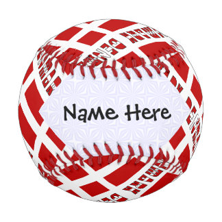 Balle De Baseball Danemark Danois Drapeau Carrelé Noir Personnalisat