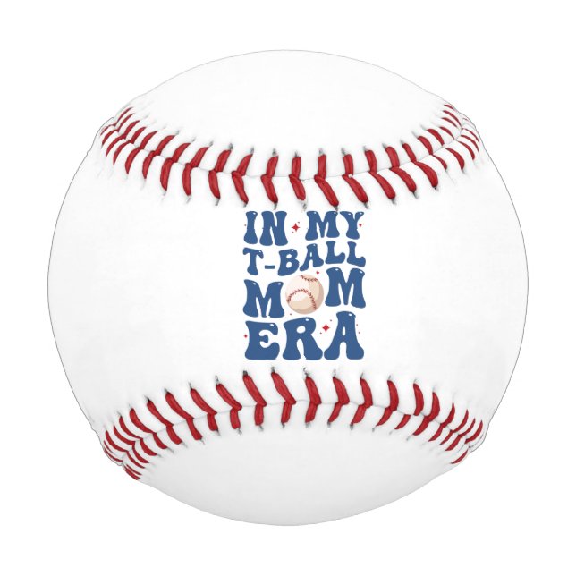 Balle De Baseball Dans mon T-Ball Maman Era Tee-Ball Maman Fête des  (Devant)
