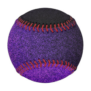 Balle De Baseball Dégradé de Parties scintillant noire et violette