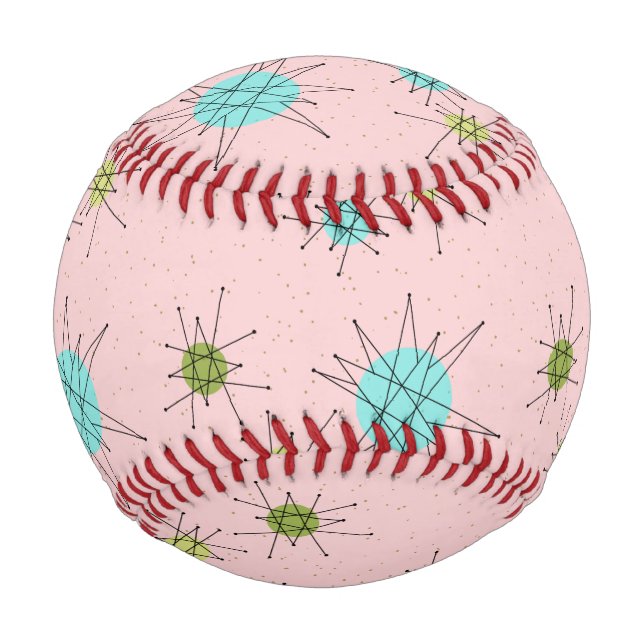 Balle De Baseball Démarrage atomique rose Iconique Baseball (Devant)