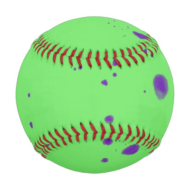 Balle De Baseball Déploiements en violet vert néon (Devant)