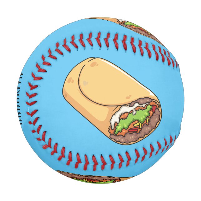 Balle De Baseball dessin animé de Burrito (Devant Gauche)