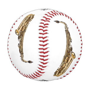 Balle De Baseball dessin animé saxophone