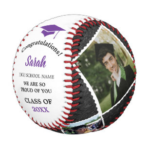 Balle De Baseball Diplôme Personnalisé 4 Classe Photo De 2025   Pour