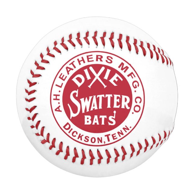Balle De Baseball Dixie Swatter Dickson Tennessee AH Cuirs Bats (Devant Gauche)