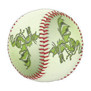 Balle De Baseball Dragon de combat vert