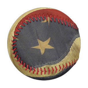 Balle De Baseball Drapeau américain en détresse