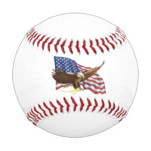 Balle De Baseball Drapeau américain et aigle