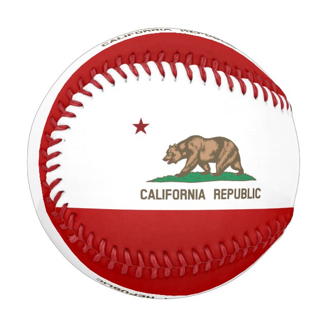 Balle De Baseball Drapeau californien (Devant Gauche)