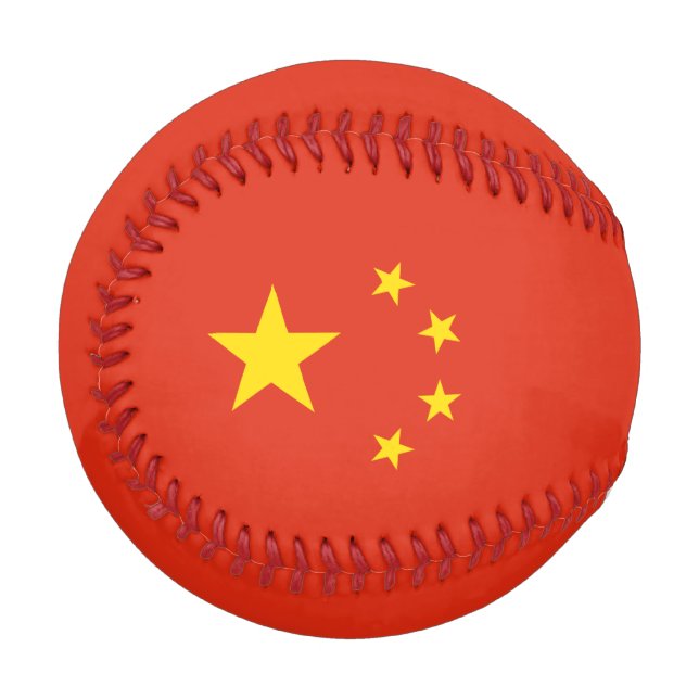 Balle De Baseball Drapeau chinois (Chine) (Devant Gauche)