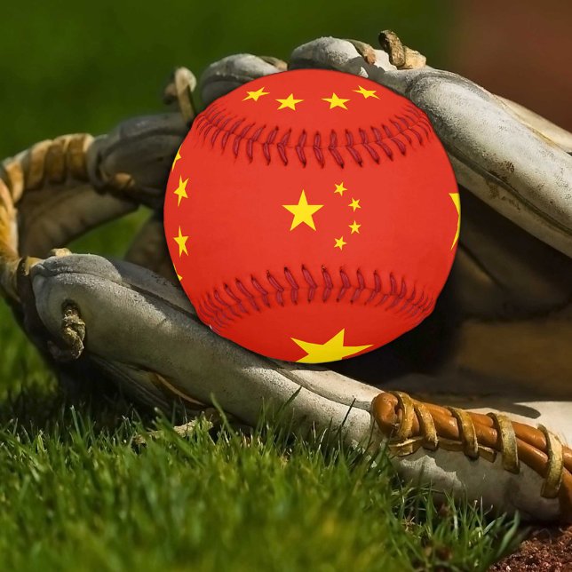 Balle De Baseball Drapeau chinois & Chine sports / Bals de baseball (Créateur téléchargé)