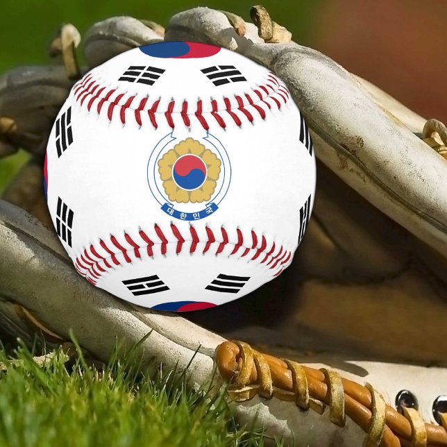 Balle De Baseball Drapeau coréen & Sports Corée du Sud / Bals de bas (Créateur téléchargé)