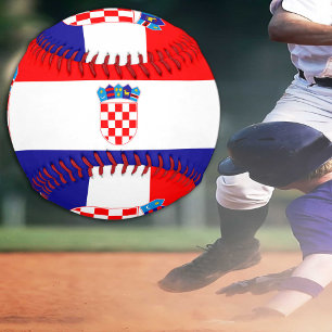Balle De Baseball Drapeau croate & Sports Croatie / Bals de baseball