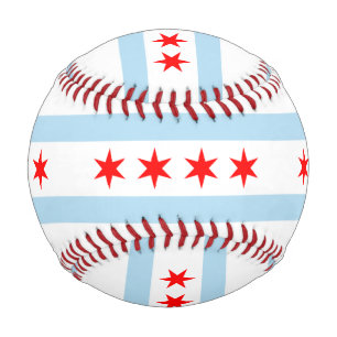 Balle De Baseball Drapeau de Chicago, Illinois Baseball