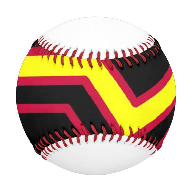 Balle De Baseball Drapeau de fierté en caoutchouc (Devant)