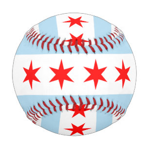 Balle De Baseball Drapeau de la ville de Chicago (Illinois)