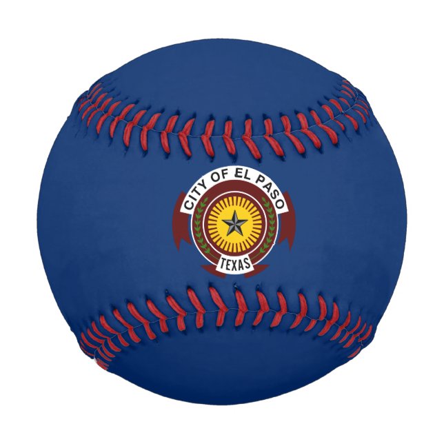 Balle De Baseball Drapeau de la ville d'El Paso (Texas) (Devant)