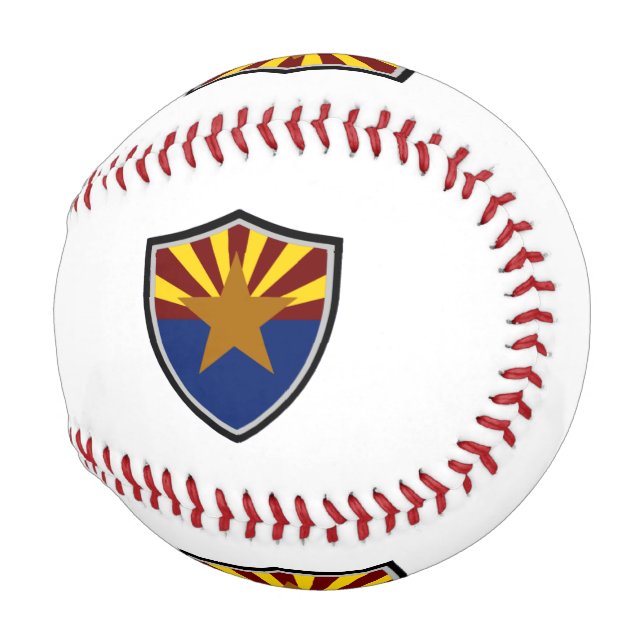 Balle De Baseball Drapeau de protection de l'Arizona (Devant Droite)