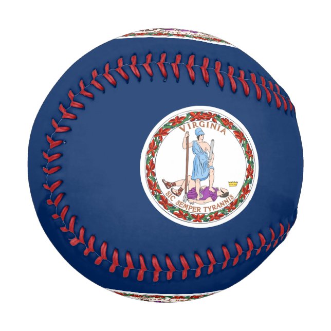 Balle De Baseball Drapeau de Virginie (Devant Gauche)