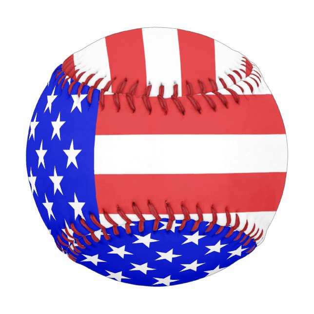 Balle De Baseball Drapeau des États-Unis (Devant)