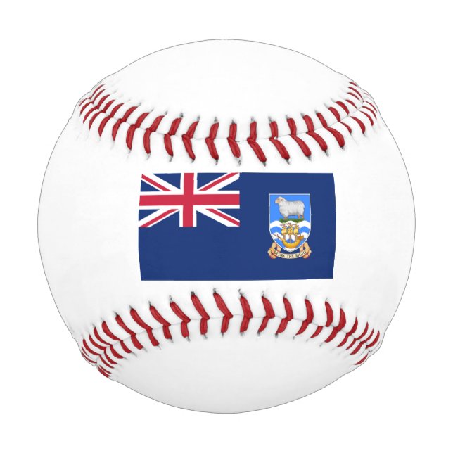Balle De Baseball Drapeau des îles Falkland (Territoire britannique) (Devant)