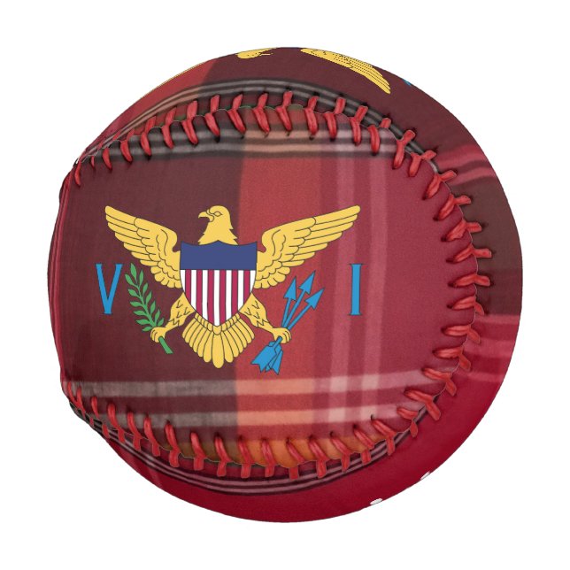 Balle De Baseball Drapeau des îles Vierges américaines St. Croix Mad (Dos Gauche)