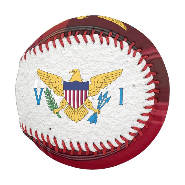 Balle De Baseball Drapeau des îles Vierges américaines Ste Croix USV (Dos Gauche)