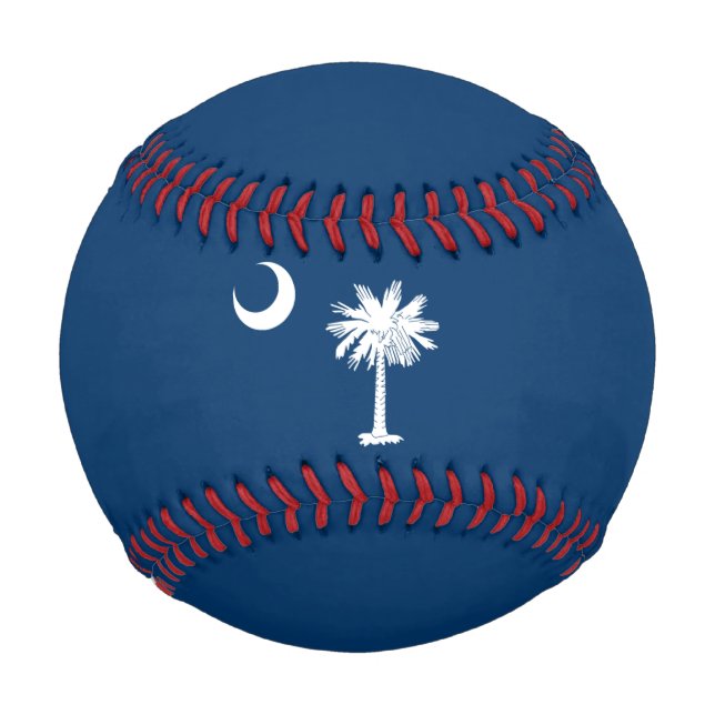 Balle De Baseball Drapeau d'État de Caroline du Sud (Devant)