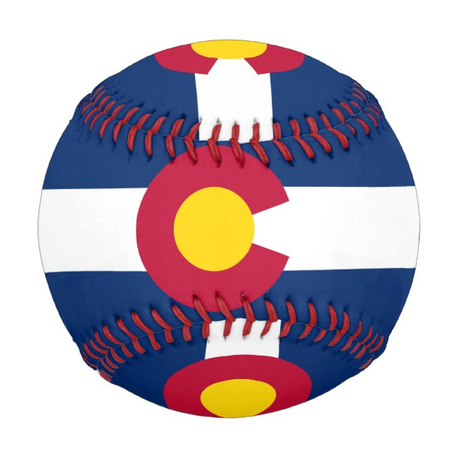 Balle De Baseball Drapeau d'Etat du Colorado (Devant)