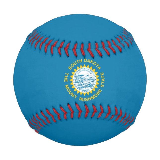 Balle De Baseball Drapeau du Dakota du Sud (État des États-Unis) (Devant)